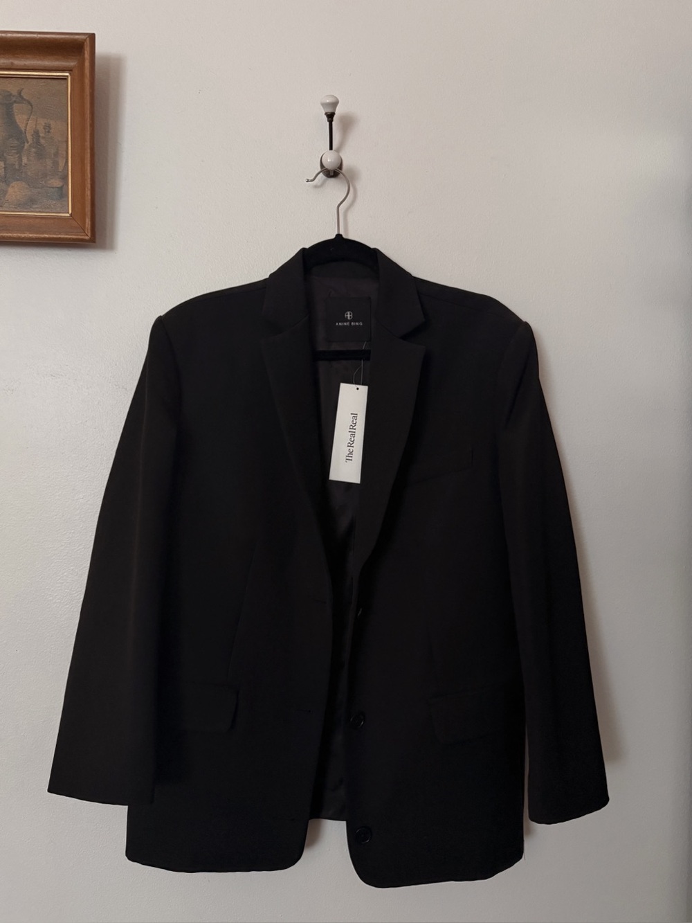 Anine Bing Black Single-Button Women's Blazer